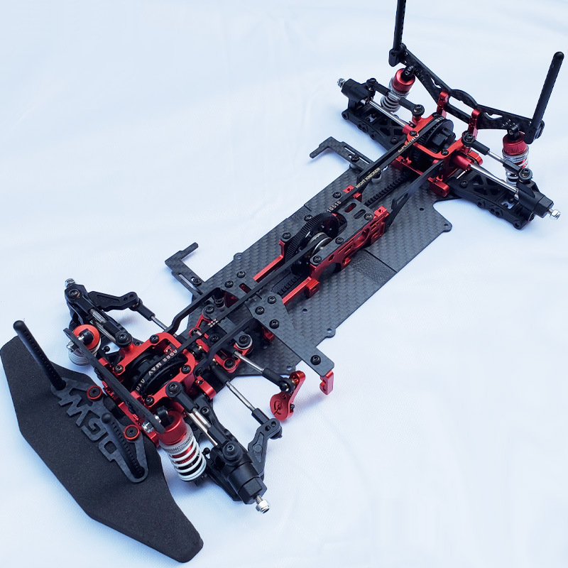 【dglilo】1:10 rc遥控车 专业竞速模型 平跑车架 dgw 中置电机