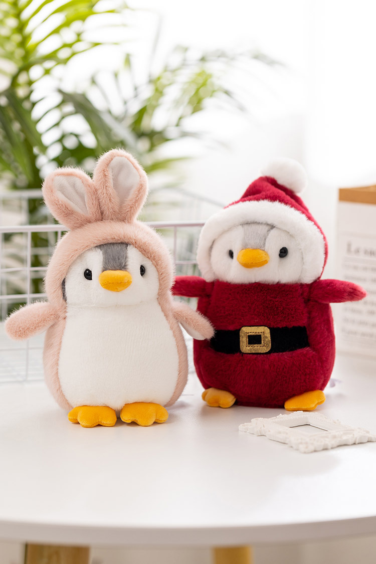 创意新品变身企鹅公仔跨境毛绒玩具企鹅玩偶婚庆娃娃女孩生日礼物