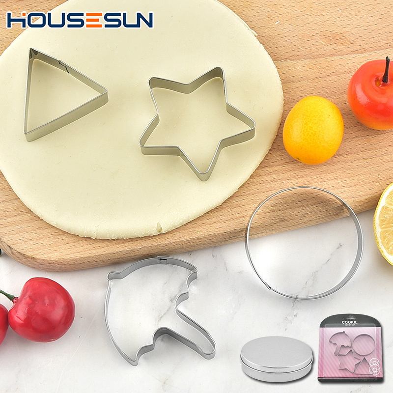 Amazon Umbrella Biscuit Mold Stainless Steel Sugar Cake Mold Creative Cookie Cutter Sugar Cake Tools Wholesale