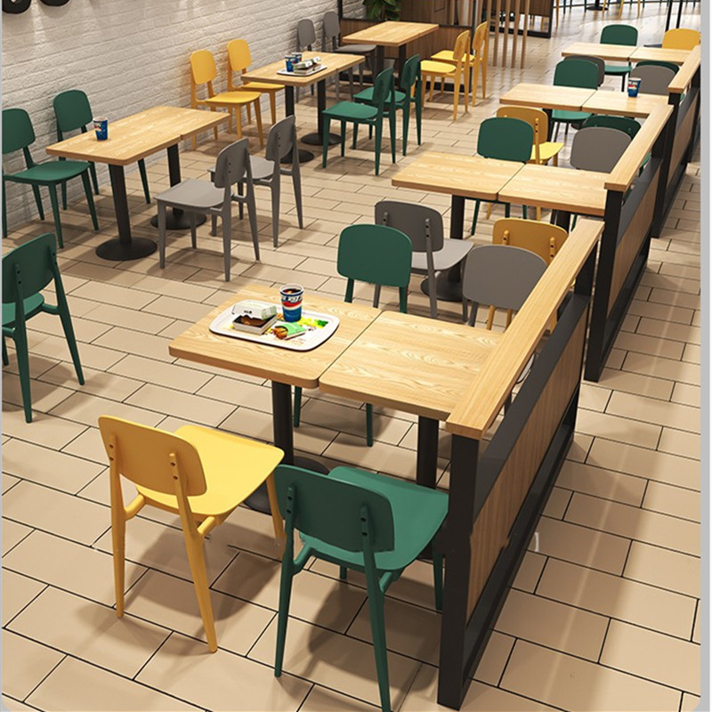 适用快餐汉堡店桌椅组合冷饮甜品奶茶小吃店德克士商用餐椅子卡座
