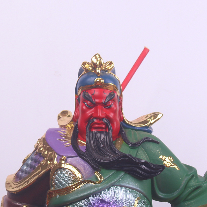 关帝圣君神像161926英寸树脂供奉正气关公家用彩武财神关二爷摆件