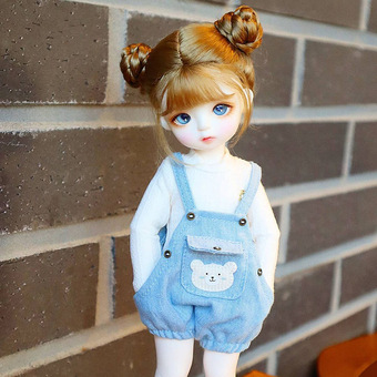 bjd娃衣 时尚短裙吊带裙blythe小布yosd ob11 bjd六分娃娃6分衣服