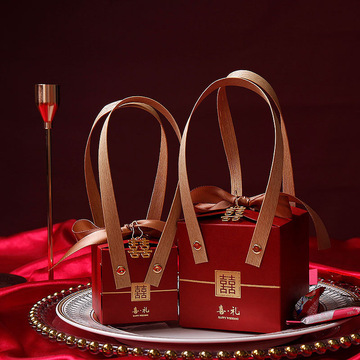 喜糖盒批发结婚手提盒婚礼喜糖盒子结婚伴手礼盒婚礼糖盒结婚礼盒