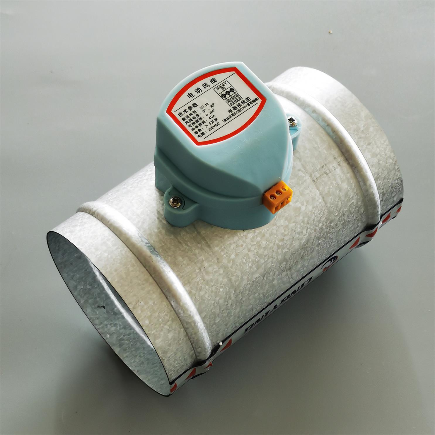 12年上海圆形风门排风排烟新风换气电动通风阀门镀锌板电动风阀