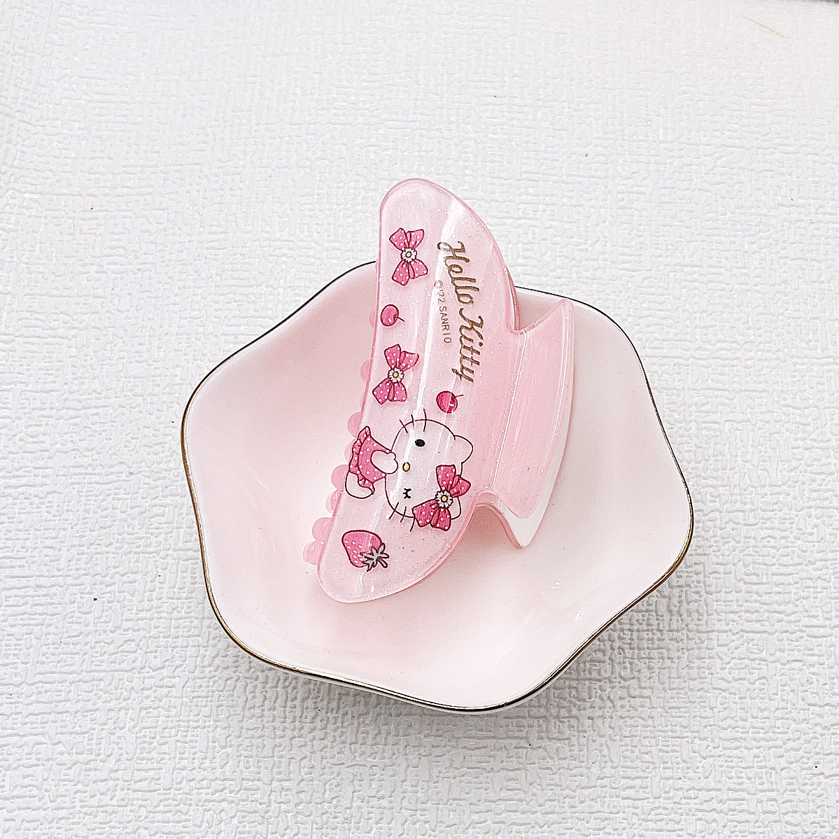 Sanrio Japanese Popular Barrettes Girl Cute Hello Kitty Cinnamoroll Babycinnamoroll Thin and Glittering Girl Heart Children Hair Accessories Factory