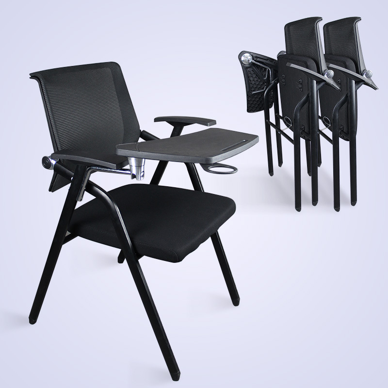 学校会议培训椅子折叠培训椅带写字板桌板教室学生桌椅一体办公椅