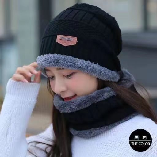 韩版冬季护耳帽子男保暖针织加绒套头毛线帽加厚青年冬季潮棉帽女