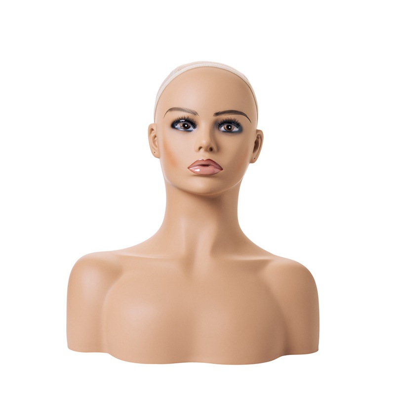 模特头 欧美白人头模假发模特头展示道具 female mannequin head