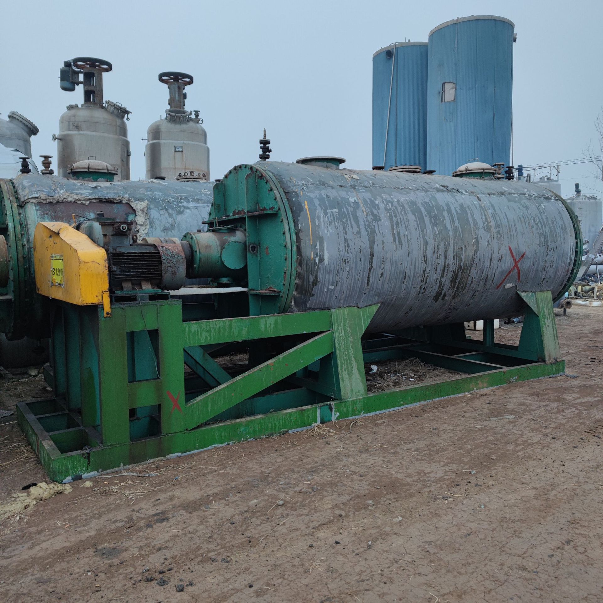 出售二手真空耙式干燥机 2吨3吨耙式干燥机便宜处理