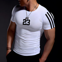 New Fashion Men's Summer Casual Comfortable Tight-Fitting T-