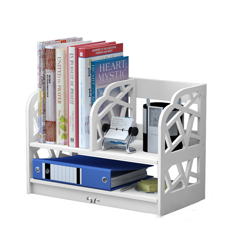 Simple Desktop Bookshelf Office File Storage Rack Household Book Storage Rack Student Textbook Organizing Rack Bookcase