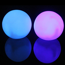 LED发光彩色装饰圆球发光球户外装饰球儿童发光球