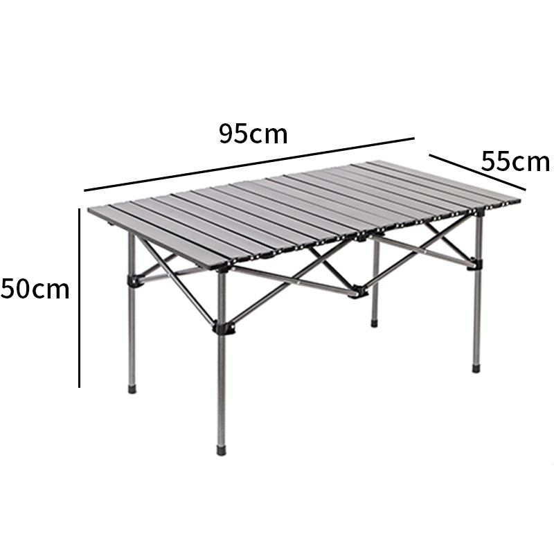 Outdoor Folding Tables and Chairs Folding Stool Portable Table and Chair Self-Driving Camping Picnic Egg Roll Table Set Multifunctional Table and Chair