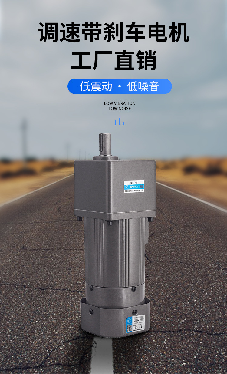 调速带刹车电机单相220v380v电磁制动小型齿轮减速电机 工厂直销