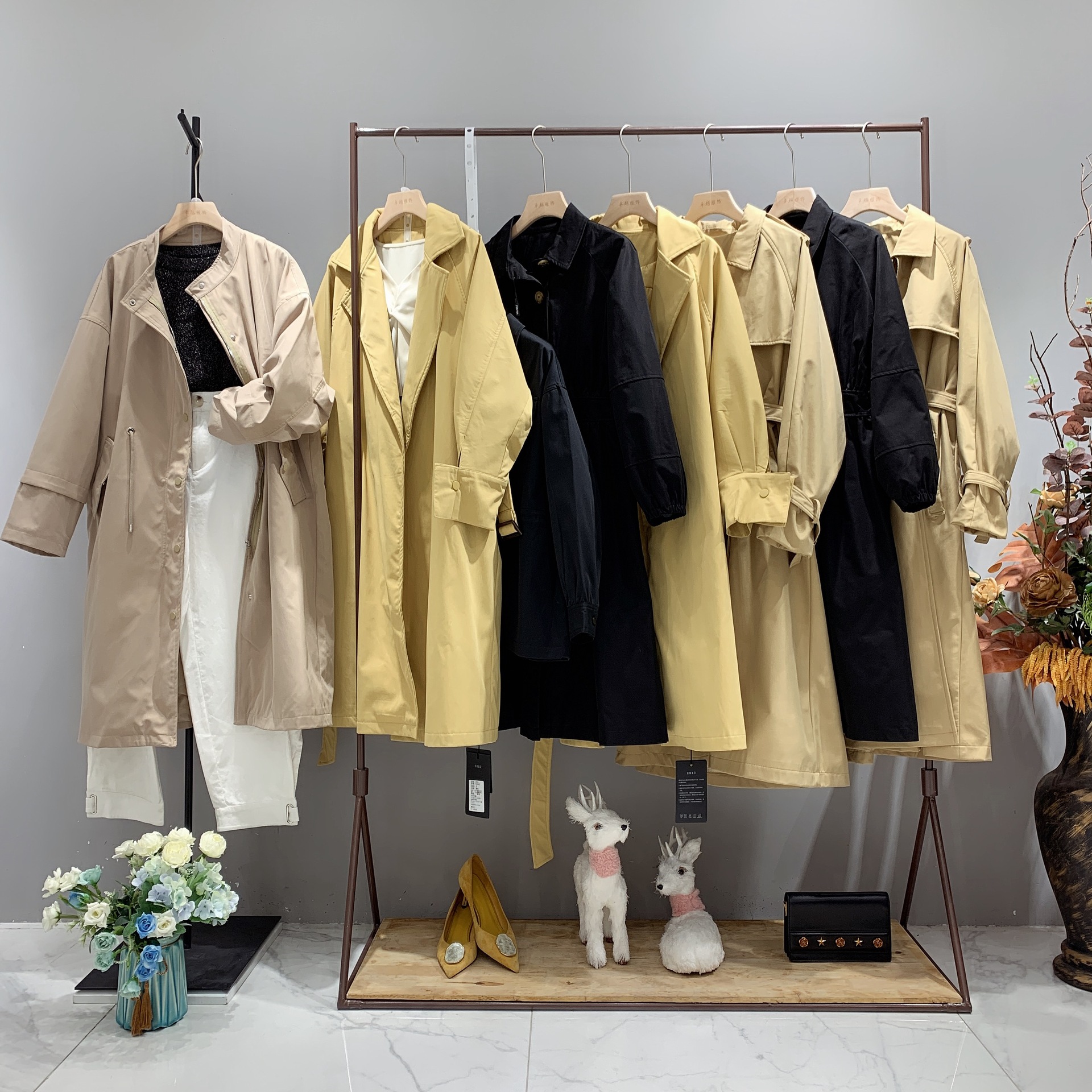 mili风衣2022春商场撤柜棉服品牌折扣女装尾货大牌专卖店服装货源