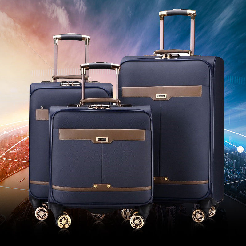商务拉杆行李箱万向轮耐用箱子男士小寸皮质20寸24密码旅行箱女潮