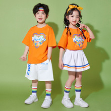 六一儿童啦啦队演出服小学生校运动会集体套装幼儿园拉拉操班服夏