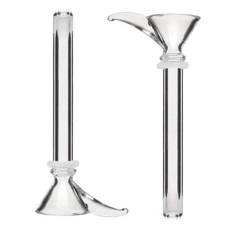 厂家自销 亚马逊喇叭口直管插杆玻璃烟枪烟具套装配件