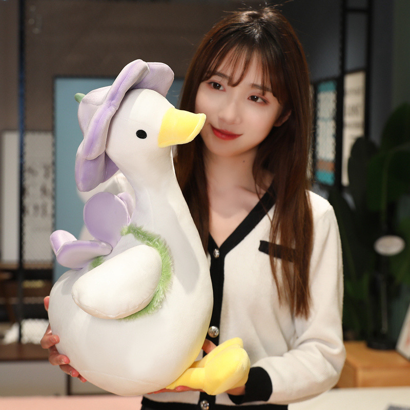 down Cotton Duck Flower Duck Plush Toy Doll Doll Backpack Duck Duck Cloth Doll School Duck Cute Pillow