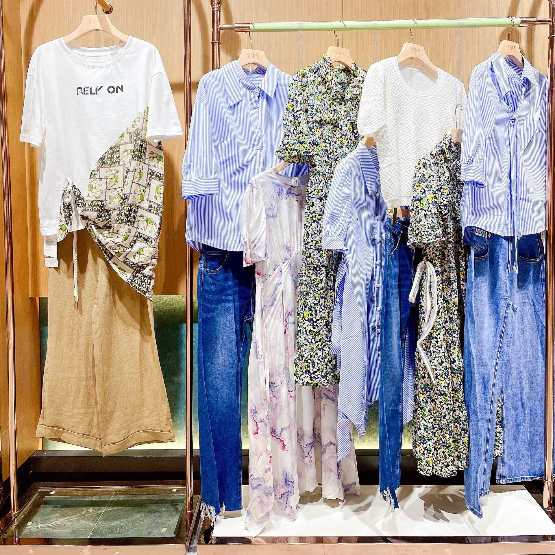 上海品牌女装mcc蔓诺蒂22夏装 品牌折扣撤柜尾货女装走份批发少淑