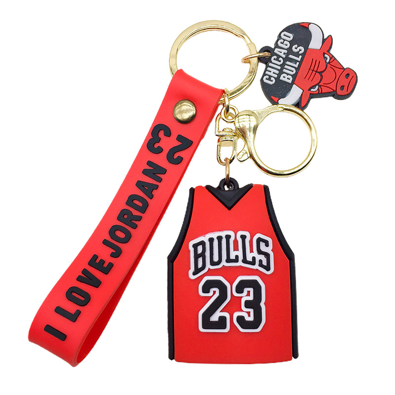 New Creative Men & Women Trendy Personalized Kobe Jersey Keychain Basketball Ornaments Bag Ornaments Small Gift Pendant