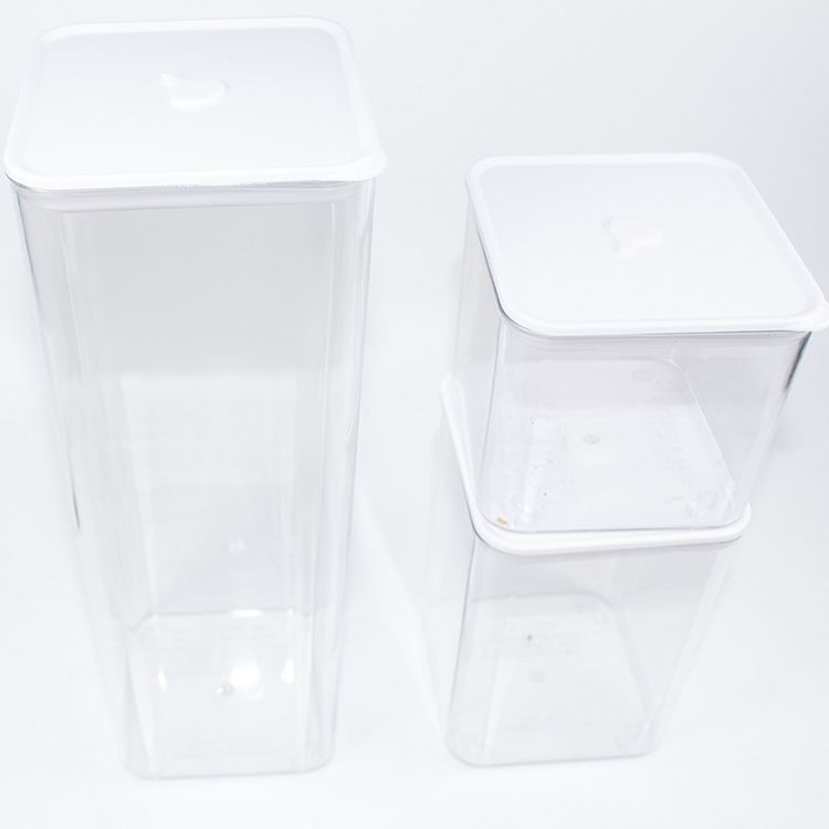 Kitchen Food Storage Box Fresh-Keeping Transparent Visual Storage Jar Snack Sealed Jar Moisture-Proof Refrigerator Storage Box