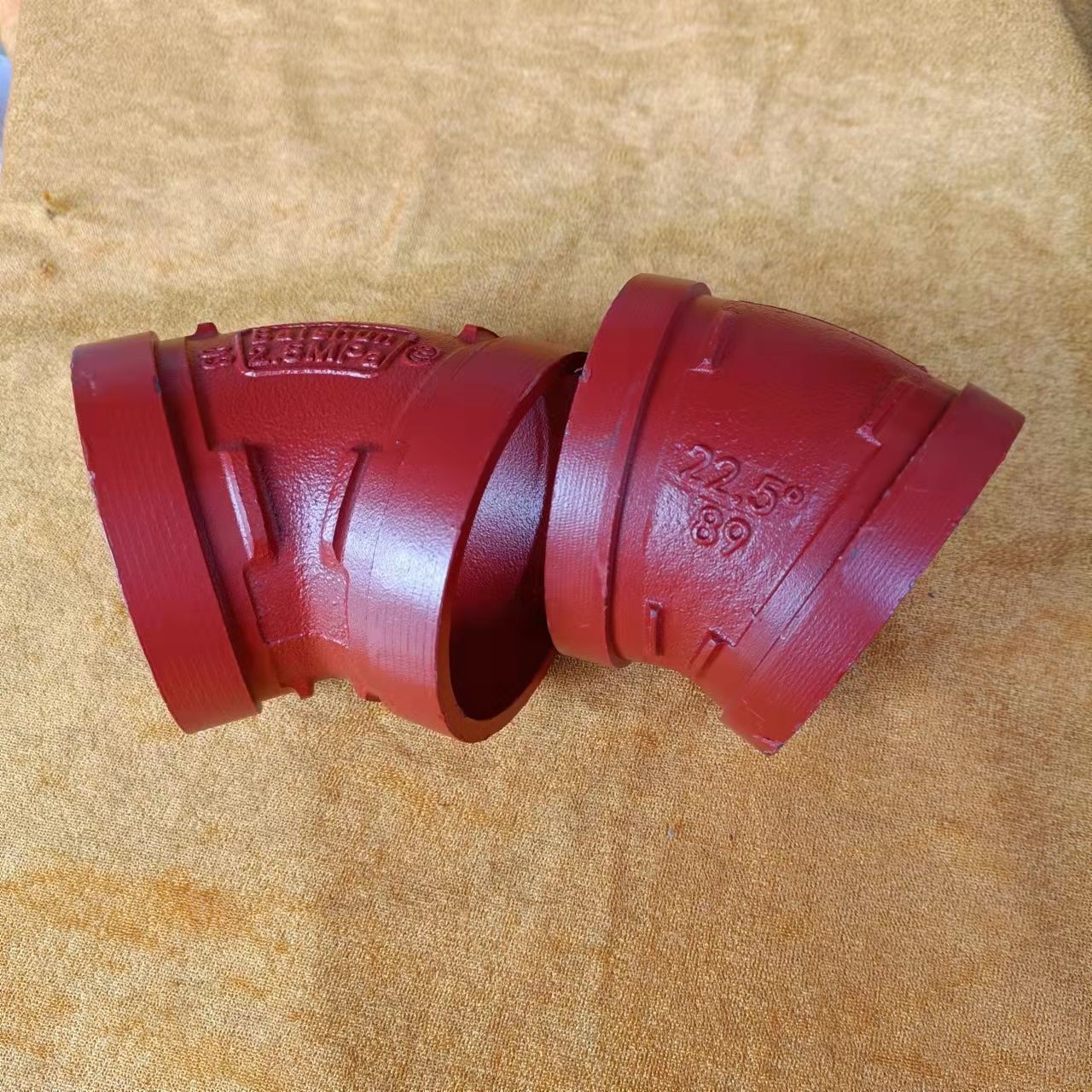 5度11.25°沟槽弯头直弯头45