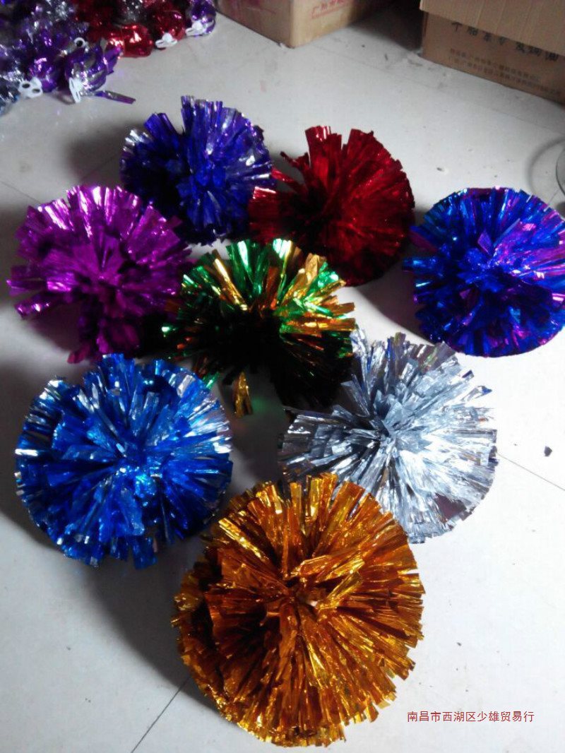 拉拉队手花啦啦操花球拉拉啦啦花球彩球舞蹈广场舞表演道具可以