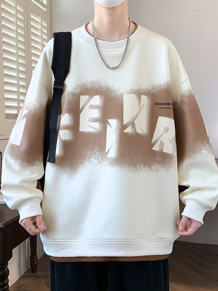 春秋季青少年卫衣男孩初高中学生潮牌帅气上衣服大童男装长袖t恤T