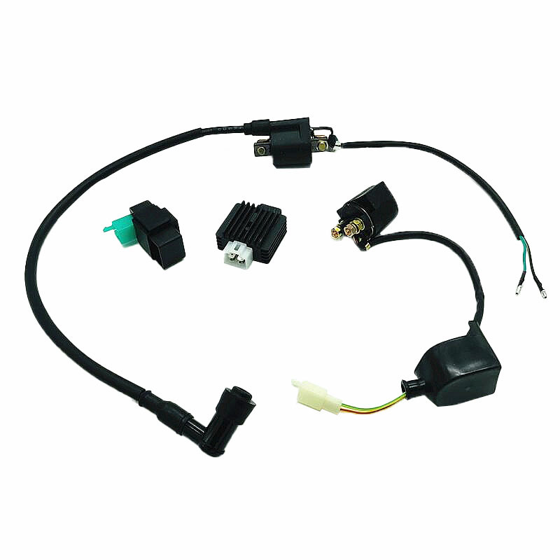 越野摩托车atv沙滩车配件50110cc高压包继电点火器稳压器电器件