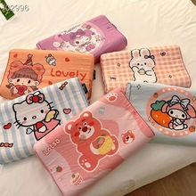 泰国儿童乳胶枕芯纯棉天然护颈枕头幼儿园乳胶枕批发礼品学生枕套