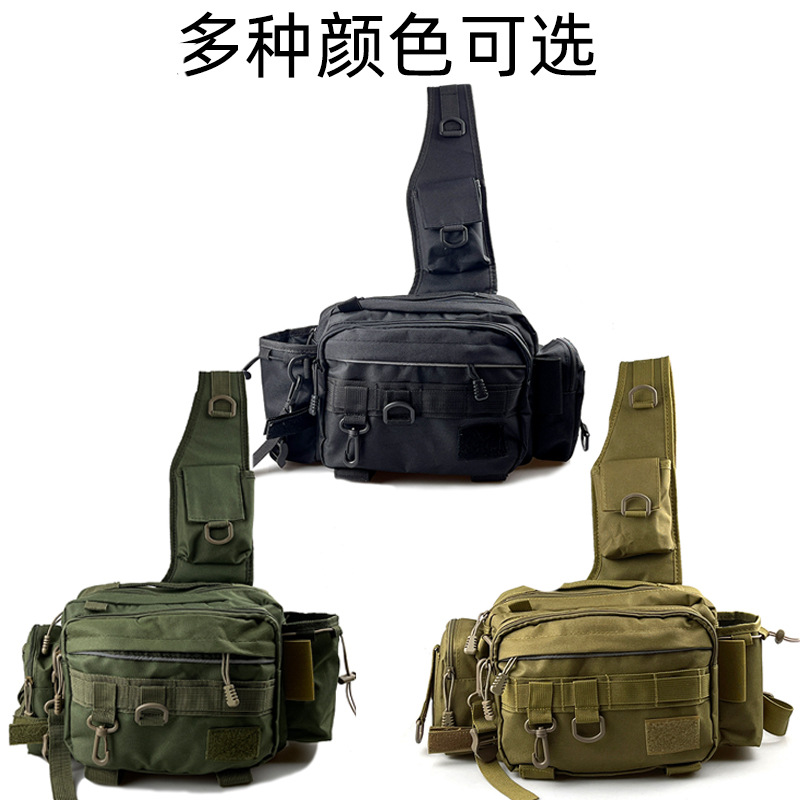 Lure Bag Waist Bag Crossbody Bag Spinning Fishing Rod Bag Outdoor Cycling Fishing Bag Fishing Bag F108