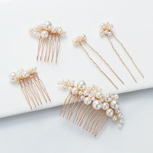 1/2Pcs Pearl Hair combs Bridal Jewelry Accessories Sweet跨境