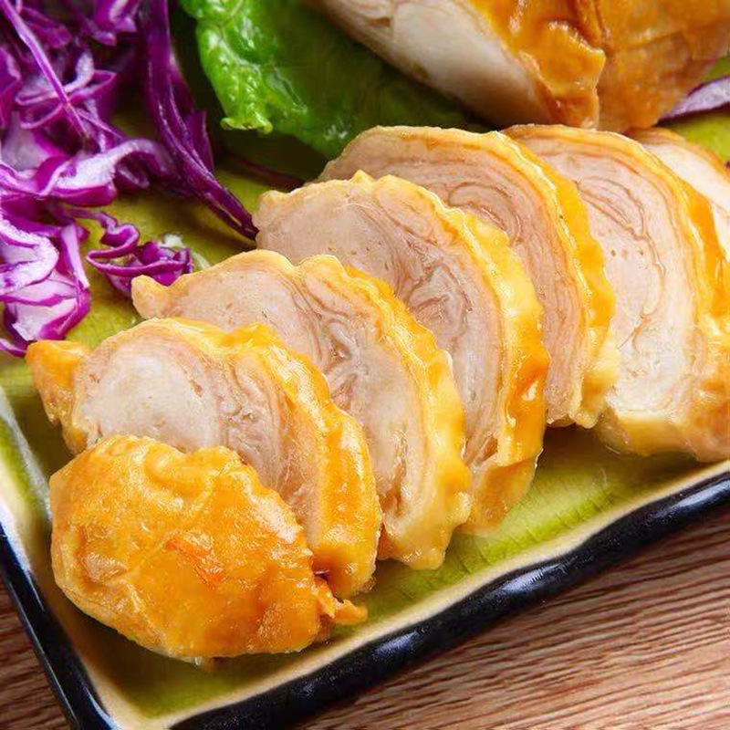 鲍鱼卷40条整箱福建漳州特产闽南泉州酒店小吃皮蛋卷海鲜卷即食