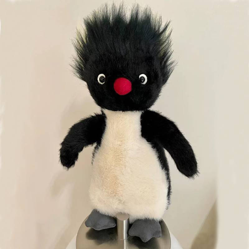 jelly cat炸毛企鹅搞笑玩偶毛绒公仔可爱玩具抱枕送女孩礼物-阿里巴巴