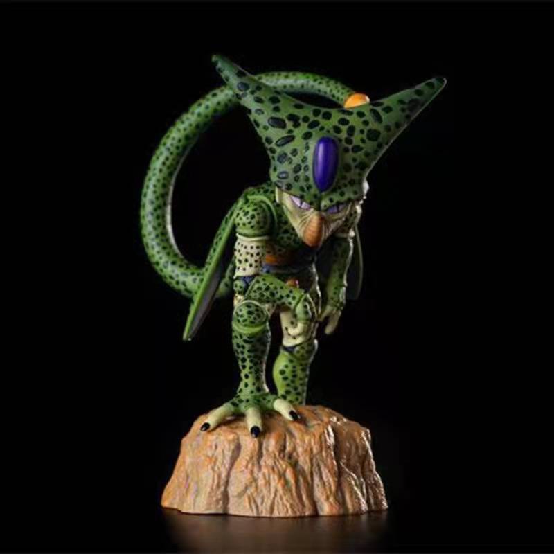 七龙珠q版沙鲁登场 形态小雕像 pvc盒装动漫模型车载手办摆件批发