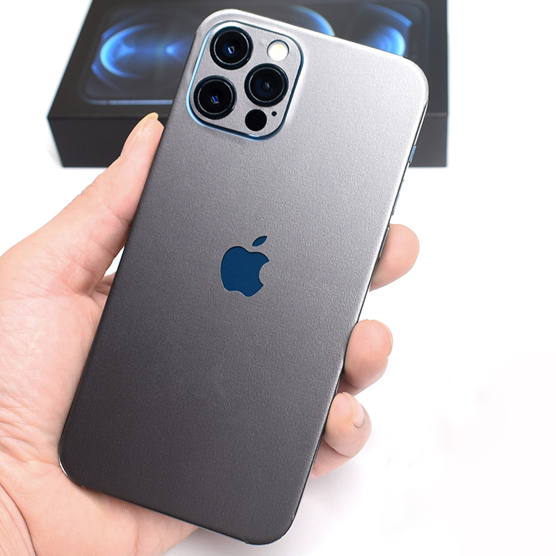 适用苹果iphone13pro max手机贴膜12mini后膜冰膜全包背膜彩贴纸