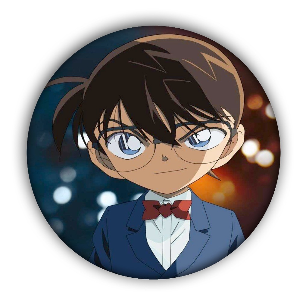 动漫周边 柯南 圆形徽章 礼品收藏 漫展1-17跨境货源批发