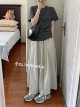 H015-RP12259A春季女装新款山本裙半身长裙松紧腰130斤
