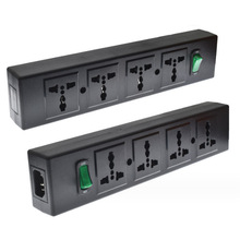 UPS PDU品字接线板排插一转四多位多功能工业插座带开关 指示灯
