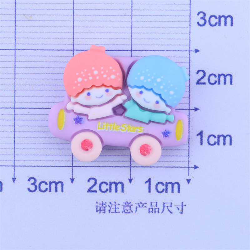 Simulation Car Cream Glue DIY Phone Case Material Resin Accessories Barrettes Head Rope Material Package Factory Wholesale