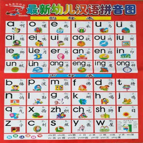 26个拼音字母表无声挂图识图片儿童认知启蒙早教图宝宝看图识玩具