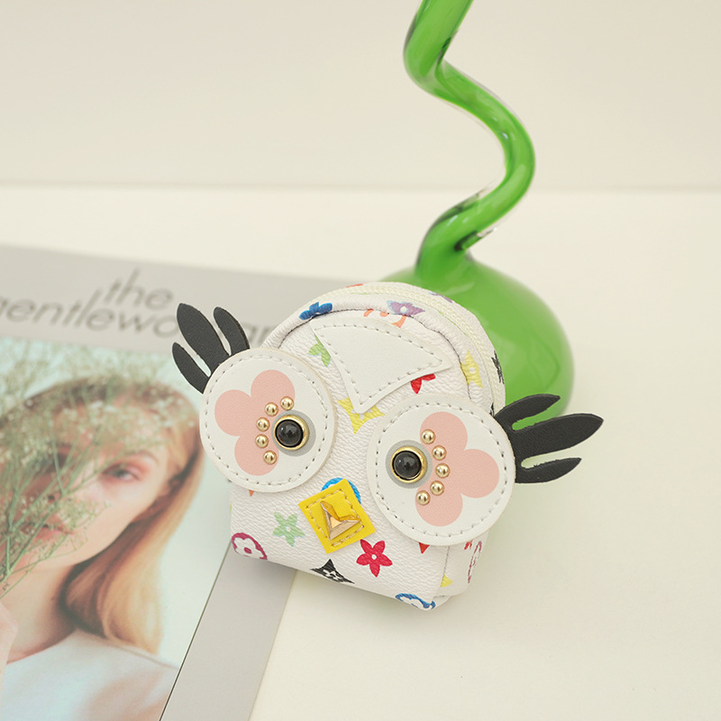 Big Eye Owl Creative Wallet Korean Girly Ins Coin Bag Cartoon Mini Primary School Student Key Case