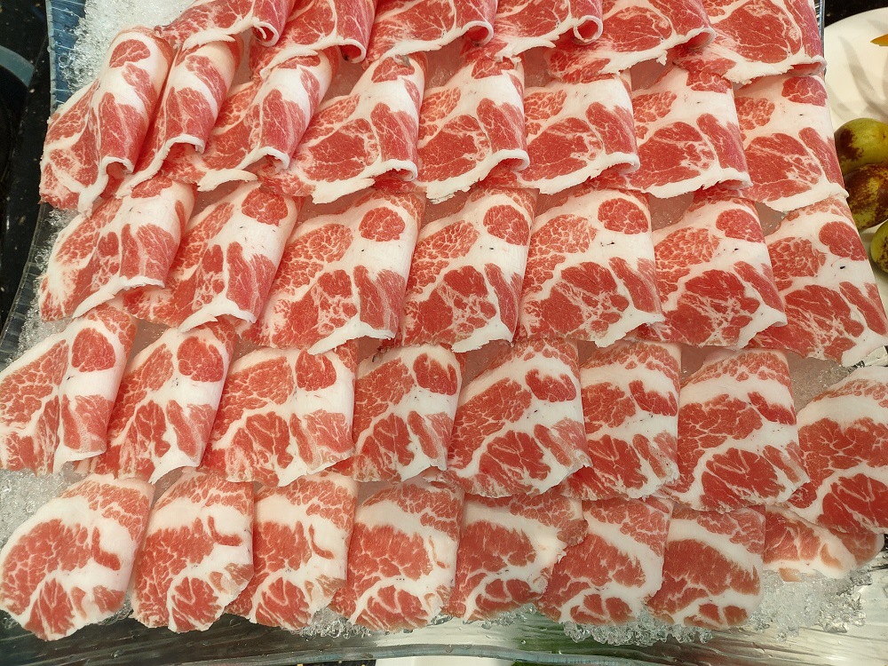 西班牙伊比利亚黑猪梅花肉猪颈肉橡木果黑猪肉火锅烤肉