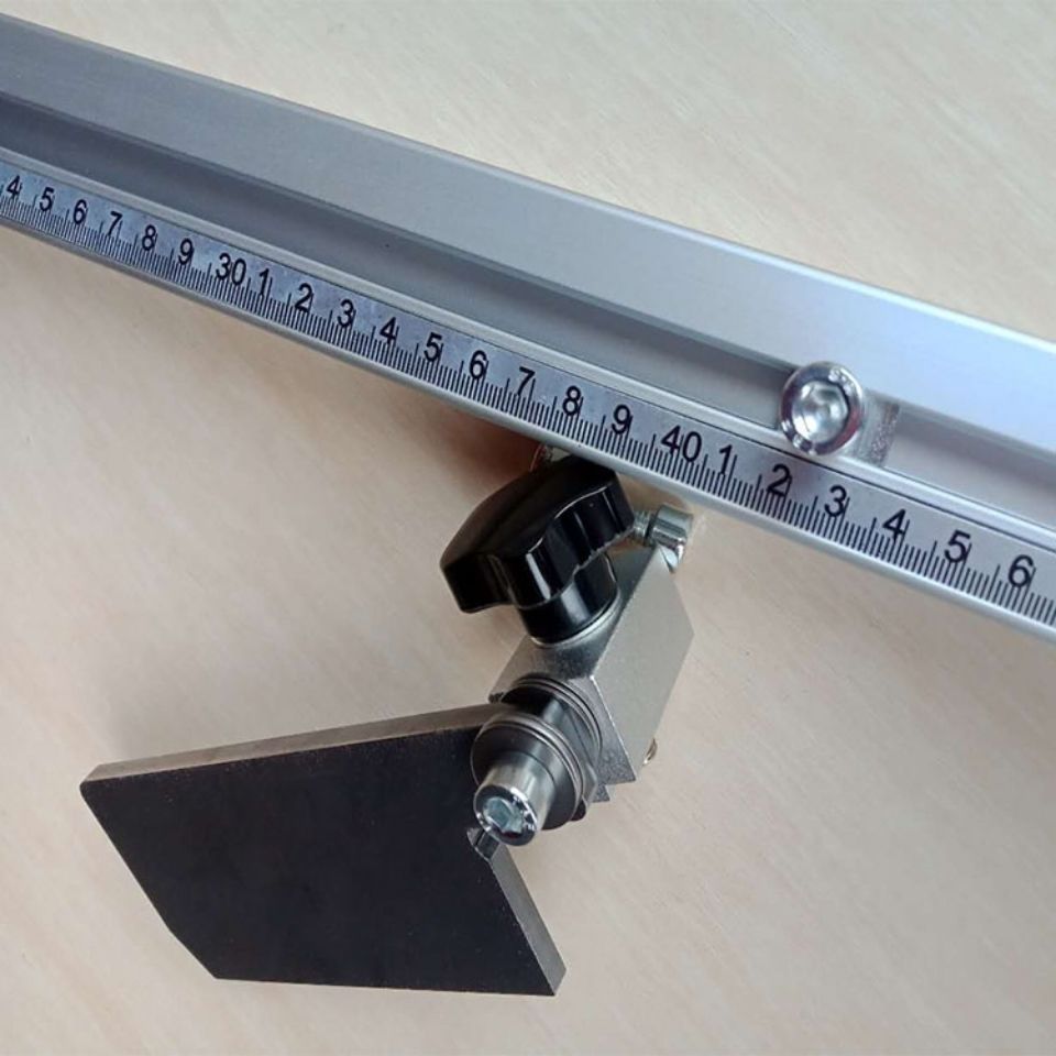 多角度定位40型材切割机多功能木材铝材钢材木工台锯靠山靠尺靠杆