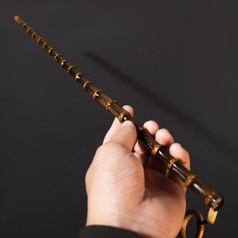 紫竹家教鞭天然实心竹手把件玉竹教鞭手工竹鞭教棍戒尺竹子