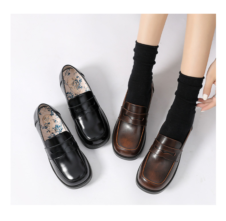 美足动力jk制服小皮鞋女英伦学院风日系萝莉软妹可爱方头单鞋