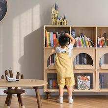 儿童收藏柜 全实木书柜手办展示柜储物收纳多用柜