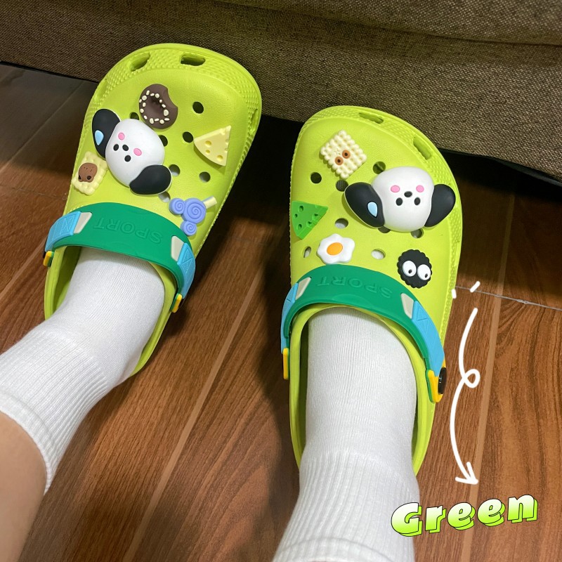 Cute Sweat Puppy Hole Shoes Shit Feeling Deodorant and Wear-Resistant Summer Couple Outdoor New Slippers