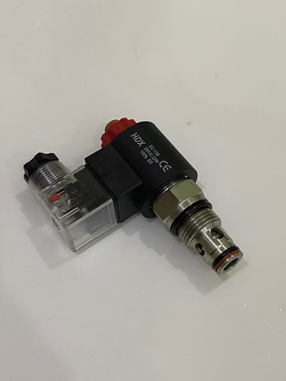 螺纹调节工业二通式单作用单向电磁阀 海德信hdx sv6-10w-20-om